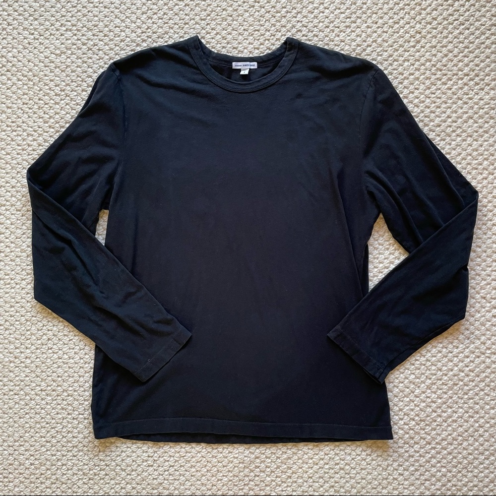 James Perse Black Long Sleeve Tee